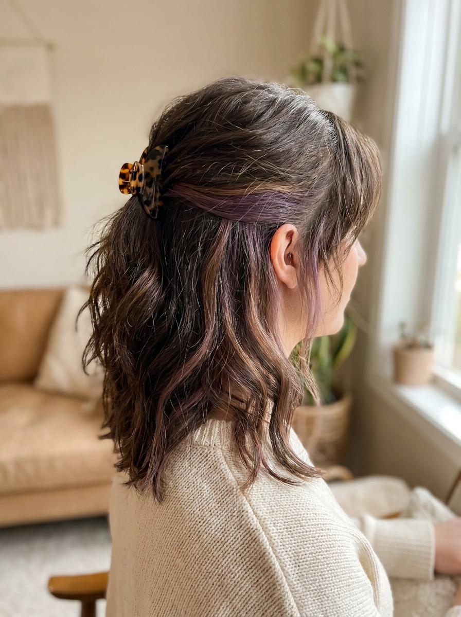 Half-up Peekaboo Hair - Peekaboo Hair Idee